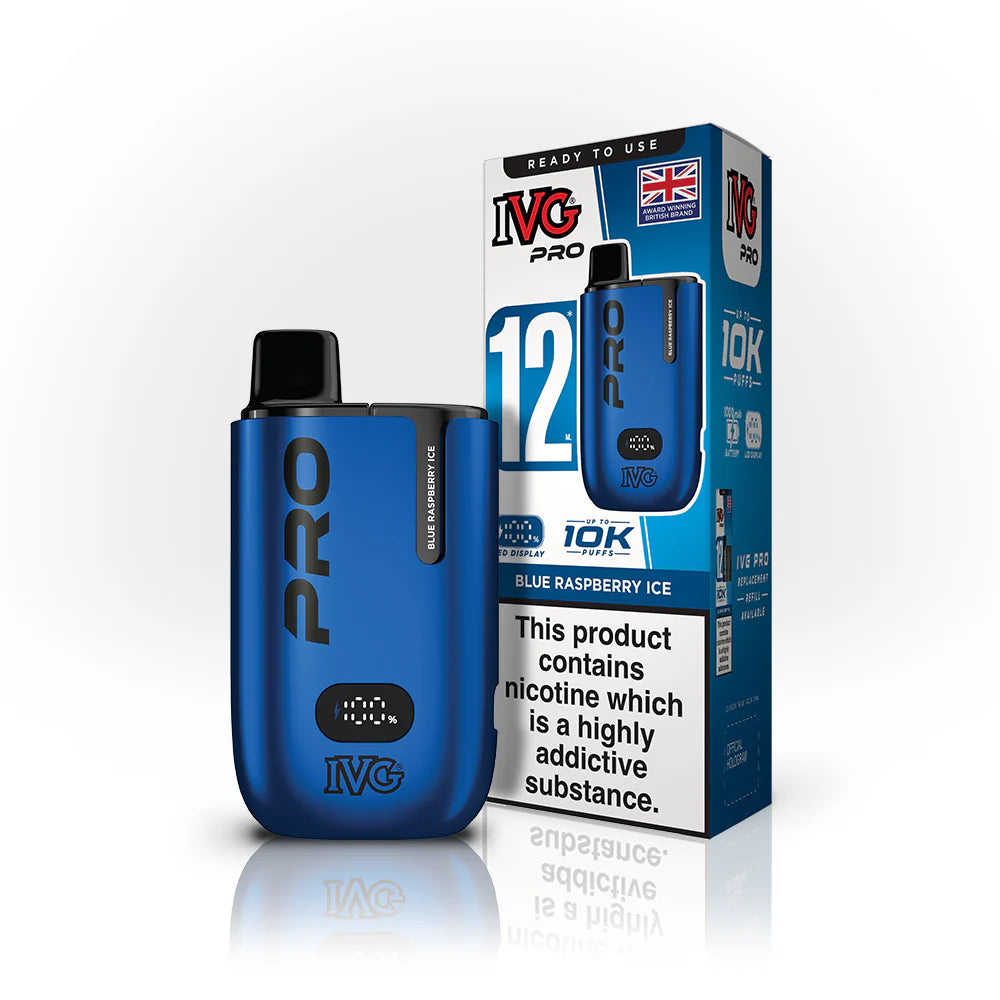 IVG Pro 10K Pod Vape Kit - Blue Raspberry Ice image