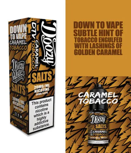 Doozy Nic Salts 10ml - 10MG - Caramel Tobacco image