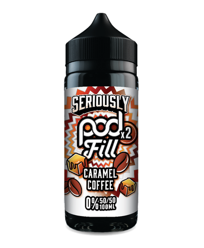 Seriously Pod Fill X2 by Doozy 100ml 50/50 E-Liquid Shortfill - Caramel Coffee image