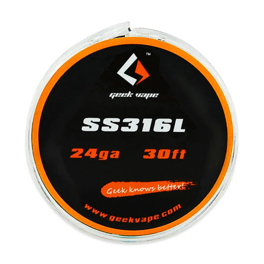 GeekVape Atomizer DIY Tape Wire (SS316L) 30ft SS316 24GA image 0