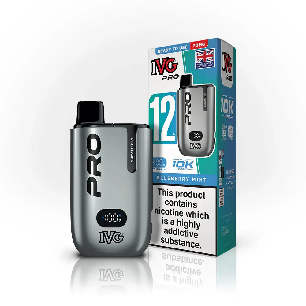 IVG Pro 10K Pod Vape Kit 20mg Blueberry Mint