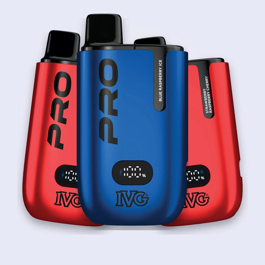 IVG Pro 12 Kit 0mg all flavours nicotine free prefilled pod vape
