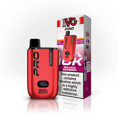 IVG Pro 12 Kit 10mg Red Sour Raspberry nic salt vape kit