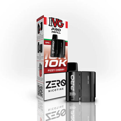 IVG Pro 12 Refill Pods 0mg Fizzy Cherry zero nicotine vape pod refill