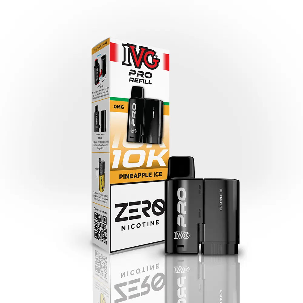 IVG Pro 12 Refill Pods 0mg Pineapple Ice zero nicotine pod refill