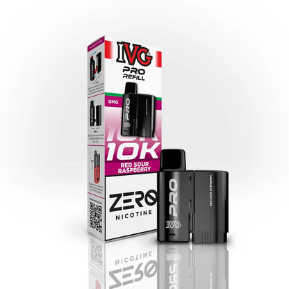 IVG Pro 12 Refill Pods 0mg Red Sour Raspberry zero nicotine pod refill