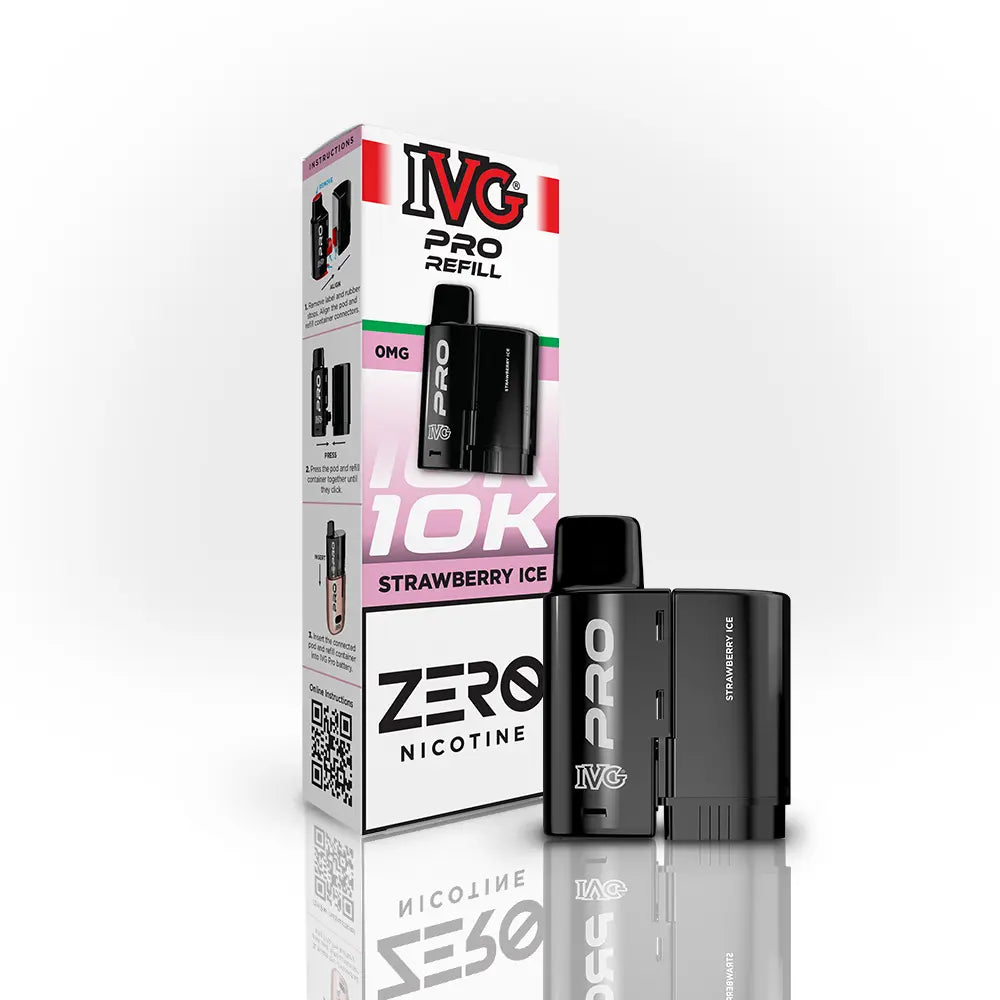 IVG Pro 12 Refill Pods 0mg | Zero Nicotine | 2ml + 10ml | 10,000 Puffs