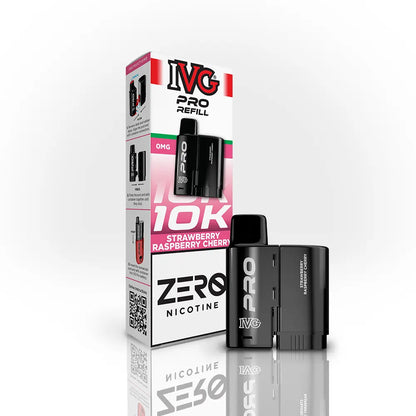 IVG Pro 12 Refill Pods 0mg Strawberry Raspberry Cherry zero nicotine pod refill