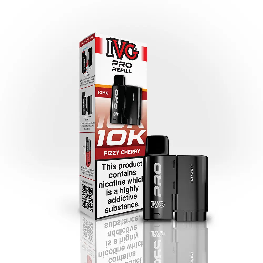 IVG Pro 12 Refill Pods 10mg Fizzy Cherry prefilled pod refill