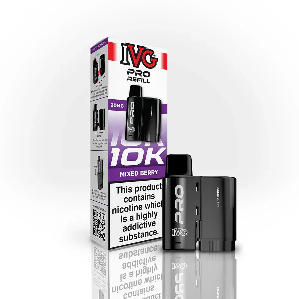 IVG Pro 12 Refill Pods 10mg Mixed Berry prefilled pod refill