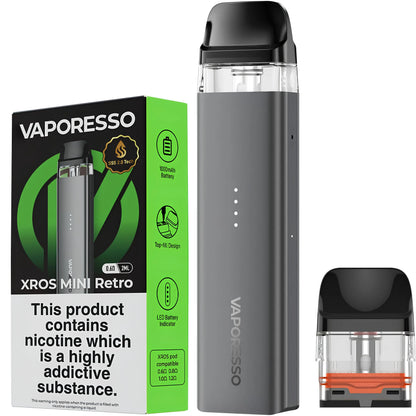 Vaporesso XROS Mini Retro Space Grey 1000mAh pod vape kit