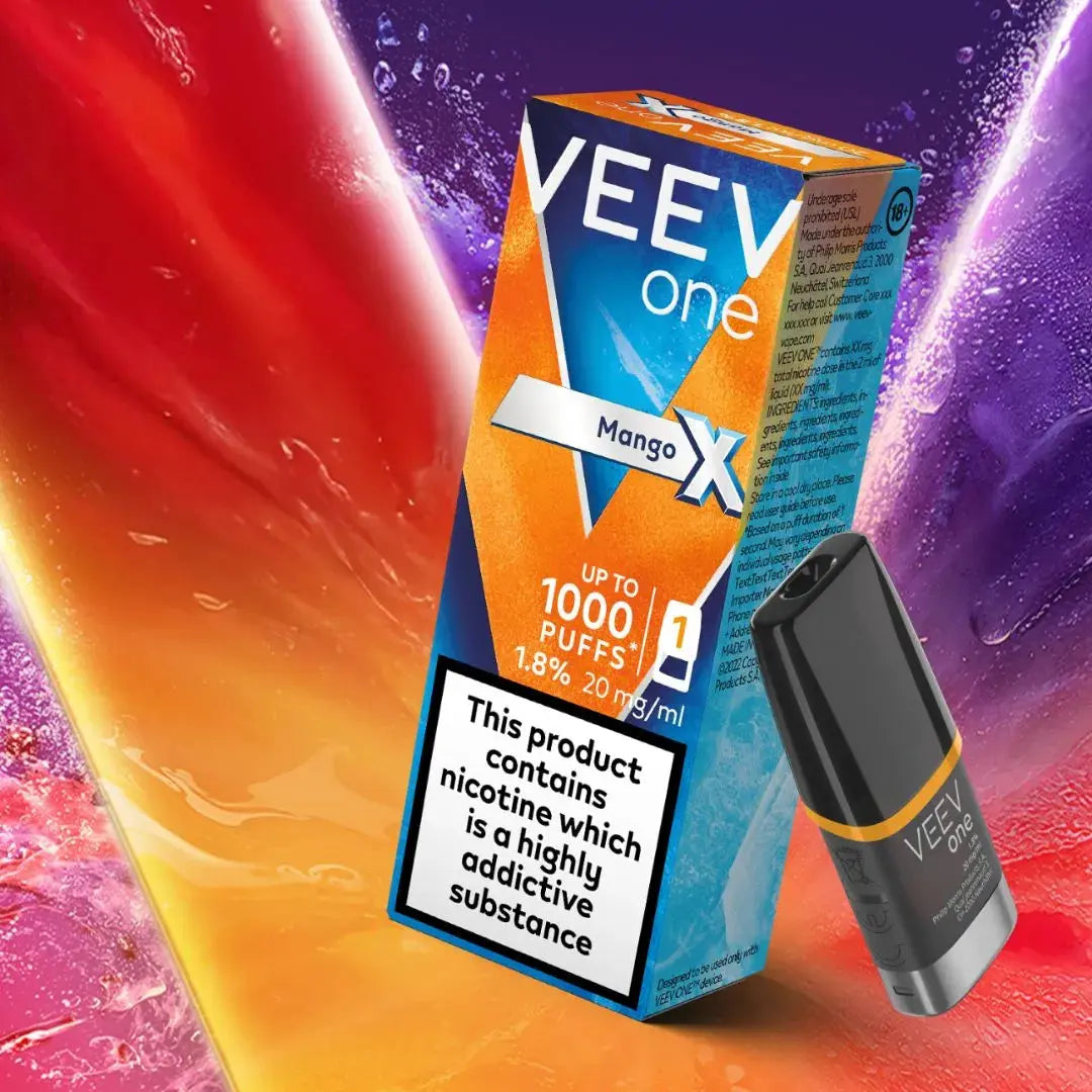 VEEV One Mango X 1 pod pack, 20mg prefilled replacement pod for VEEV ONE device