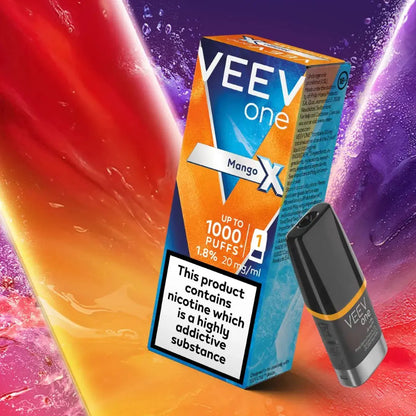 VEEV One Mango X 1 pod pack, 20mg prefilled replacement pod for VEEV ONE device