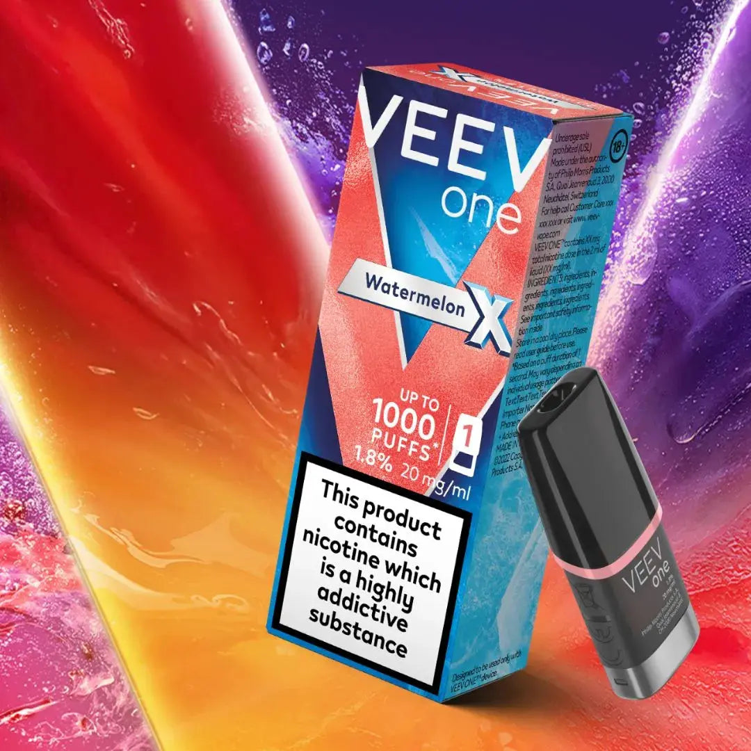 VEEV One Watermelon X Coral Wave 1 pod pack, 20mg prefilled replacement pod