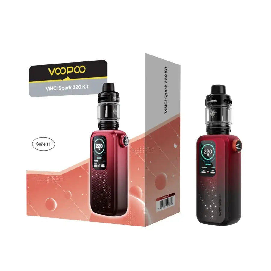 VOOPOO VINCI Spark220 vape kit in Dark Red