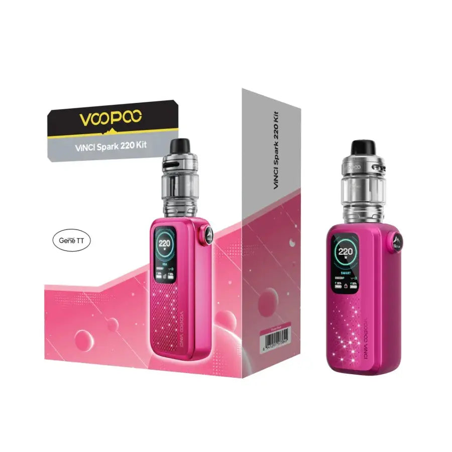 VOOPOO VINCI Spark220 vape kit in Rose Red