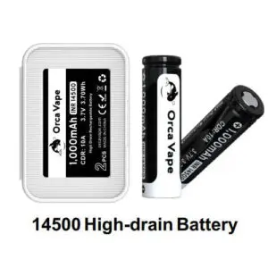 14500 Battery 1000mAh By Orca Vape (Twin Pack) Orca Vape