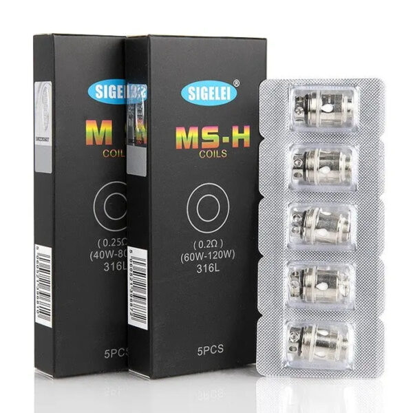 Sigelei MS Coils for Sobra, Chronus or Shikhra Kit - 5pcs/pack image 0 Sigelei MS Coils for Sobra, Chronus or Shikhra Kit - 5pcs/pack image 0