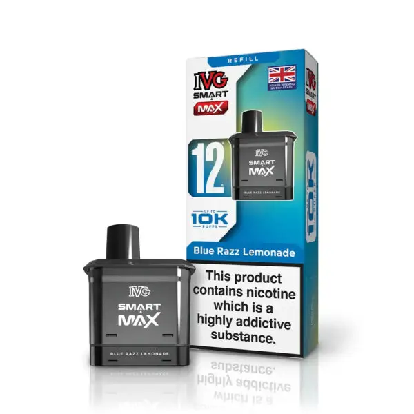 IVG Smart Max Prefilled Pod – 10K Puffs - Blue Razz Lemonade image