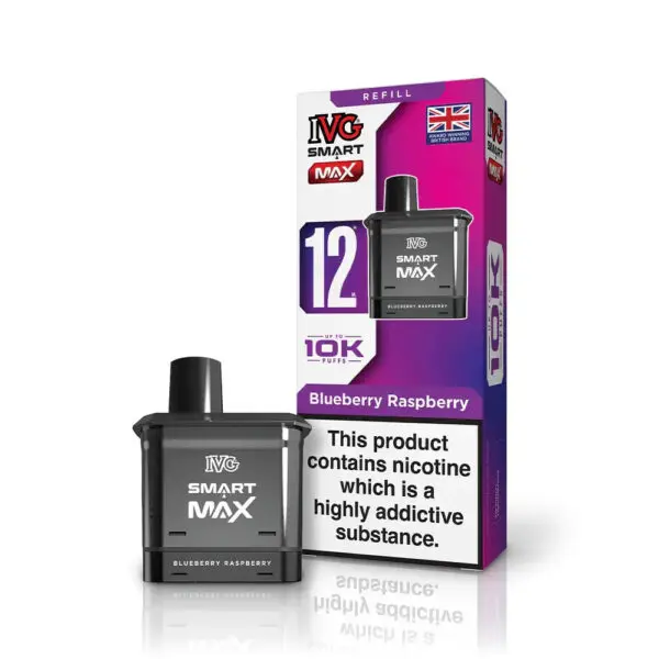 IVG Smart Max Prefilled Pod – 10K Puffs - Blueberry Raspberry image