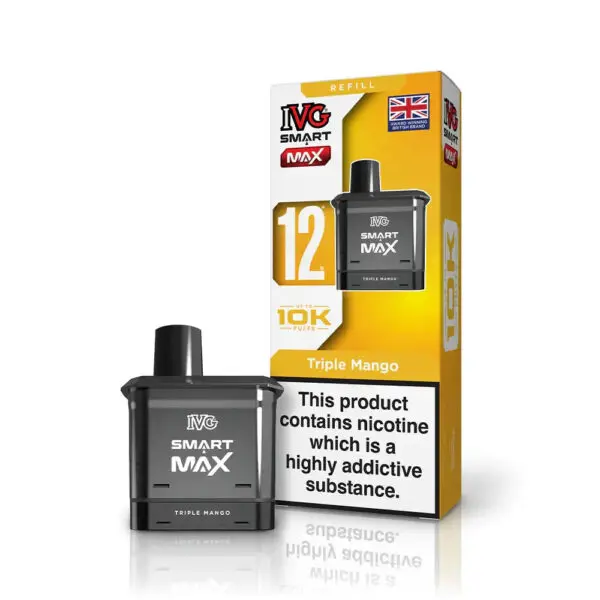 IVG Smart Max Prefilled Pod – 10K Puffs - Triple Mango image