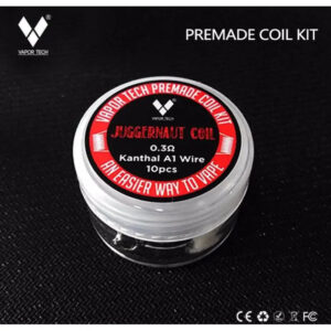Vaportech Juggernaut Coils｜RDA, RTA or RDTA Prebuilt Coils｜10 Coils in Pack image 0