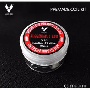 Vaportech Juggernaut Coils｜RDA, RTA or RDTA Prebuilt Coils｜10 Coils in Pack image 0