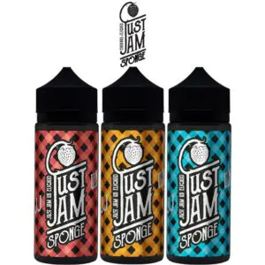 Just Jam Sponge E Liquid Range 100ml Shortfill  70/30 VG/PG image 0