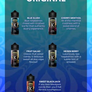 Juice Kings 100ml Shortfill | Original Range 70/30 VG/PG image 1