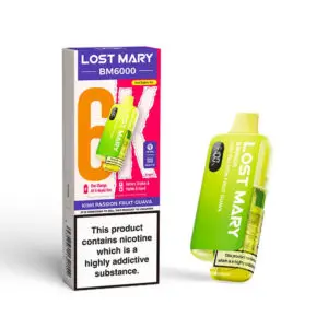 Lost Mary BM6000 Pod Kit – Rechargeable Refillable Vape | 6000 Puffs | 20mg Lost Mary