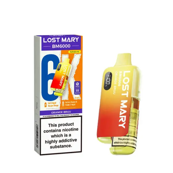 Lost Mary BM6000 Pod Kit – Rechargeable Refillable Vape | 6000 Puffs | 20mg Lost Mary