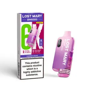Lost Mary BM6000 Pod Kit – Rechargeable Refillable Vape | 6000 Puffs | 20mg Lost Mary