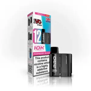 IVG Pro 12 Refill Pods – 2ml + 10ml | Up to 10,000 Puffs | 20mg Nic Salt - raspberry-blast image