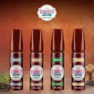Dinner Lady Tobacco Range E Liquid 50ml Shortfill  70/30 VG/PG image 0