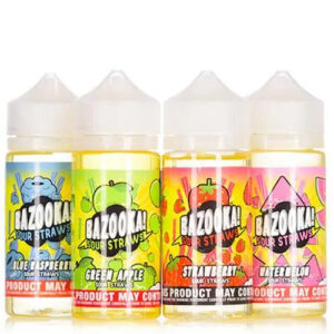 Bazooka Sour Straws E-Liquid 100ml  70/30 VG/PG image 0