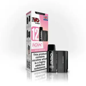 IVG Pro 12 Refill Pods – 2ml + 10ml | Up to 10,000 Puffs | 20mg Nic Salt - Pink Lemonade image