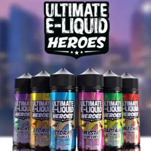 Ultimate Puff Premium E Liquid 100ml Shortfill l Heroes Range  70/30 VG/PG image 0