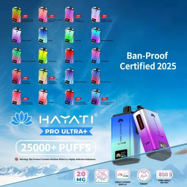 Hayati Pro Ultra Plus 25K Prefilled Vape Kit Hayati