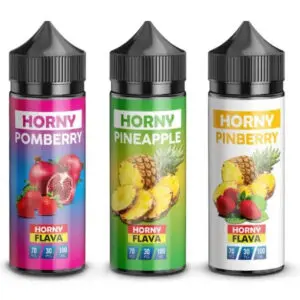 Horny E Liquid 100ml Shortfill  70/30 VG/PG image 0