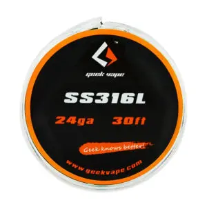 GeekVape Atomizer DIY Tape Wire (SS316L) 30ft SS316 24GA image 0