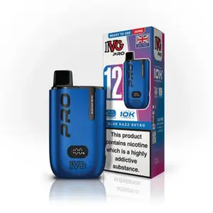 IVG Pro 10K Pod Vape Kit 20mg Blue Razz Retro