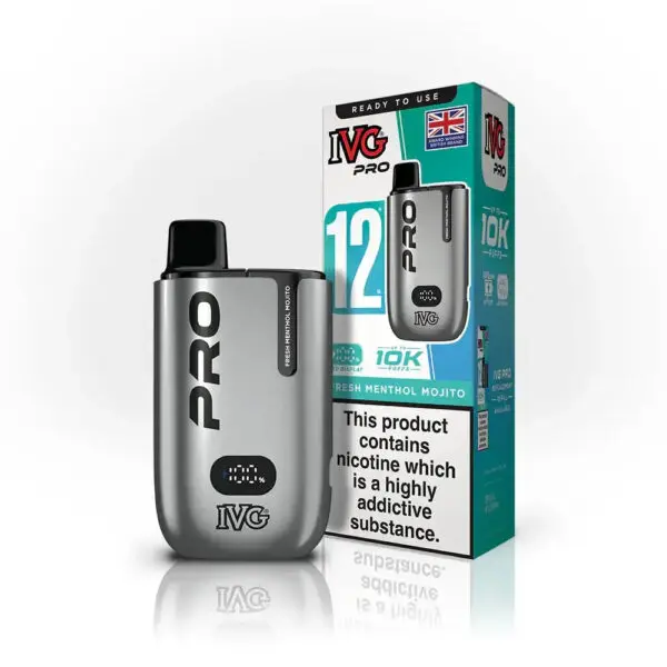 IVG Pro 10K Pod Vape Kit 20mg Fresh Menthol Mojito