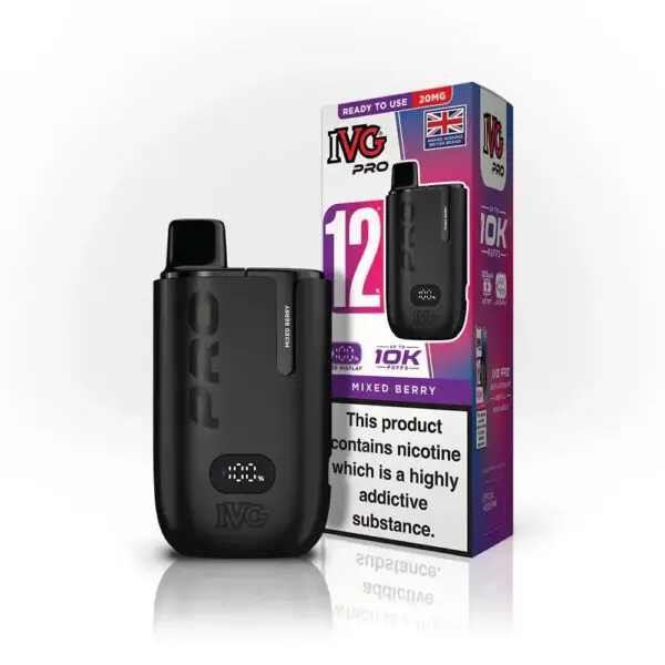 IVG Pro 10K Pod Vape Kit 20mg Mixed Berry