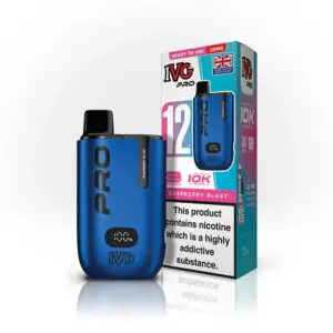 IVG Pro 10K Pod Vape Kit 20mg Raspberry Blast 2