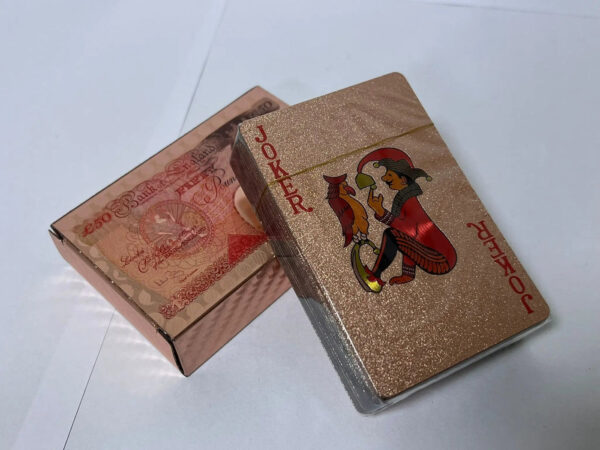 Plastic Playing Cards - Rose Gold My Store Plastic Playing Cards - Rose Gold My Store