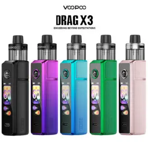 Voopoo Drag X3 Kit – 80W Pod Vape | Dual 18650/21700 Battery | PnP X Coils